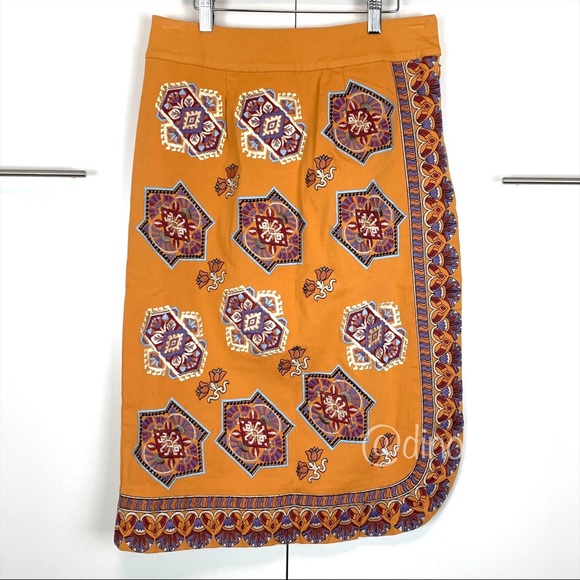 ANTHROPOLOGIE Krissy Embroidered Pencil Skirt - Picture 7 of 15